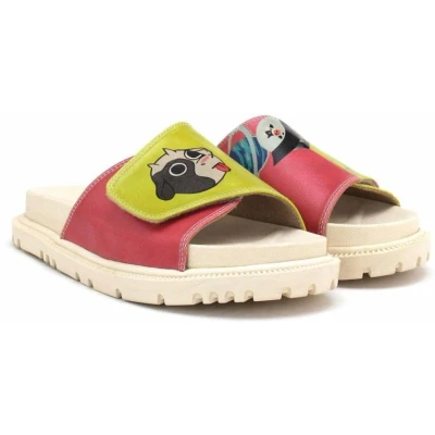 Afbeelding van Goby Panda Party Dames Sandalen Handmade Vegan Maat 38