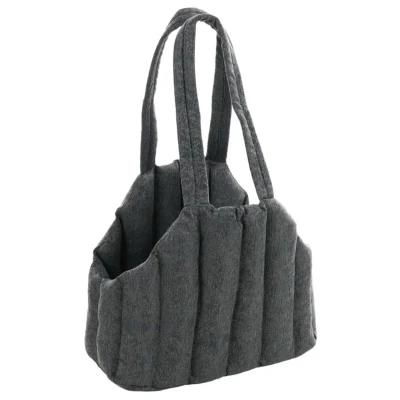 Afbeelding van Flamingo Gilian Draagtas Honden Grijs 43x23x35cm 1st 138410