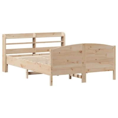 Afbeelding van vidaXL Bedframe zonder matras massief grenenhout 160x200 cm