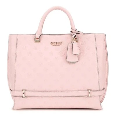Afbeelding van GUESS Shopper Schoudertas Zarela Girlfriend Tote Peony Logo Roze