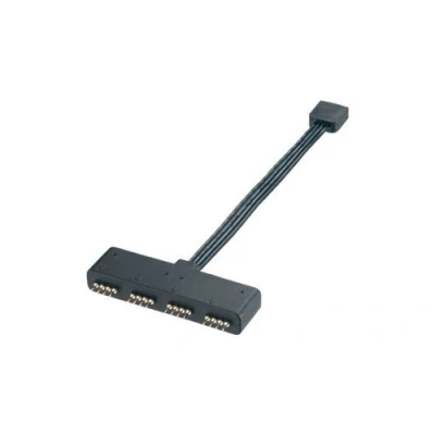 Image de Akasa Répartiteur LED RGB alimentation interne 4 plots (F) pour (M) 10 cm noir