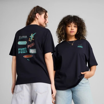 Afbeelding van Puma Relaxed Tshirt print, Dames, Maat: XL, New navy