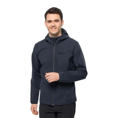 Afbeelding van Jack Wolfskin Bornberg Hoody M Softshelljas, Heren, Maat: XL, Night blue
