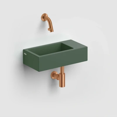 Afbeelding van Clou Flush 3 fontein 36cm z.kraang rechts mat pijnboom groen ker.