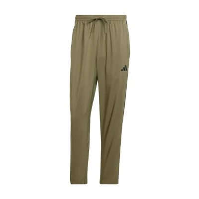 Afbeelding van adidas Sportswear Essential Three Stripes Stanford OPEN Trainingsbroek Olive strata black, Heren, Maat: XS, black
