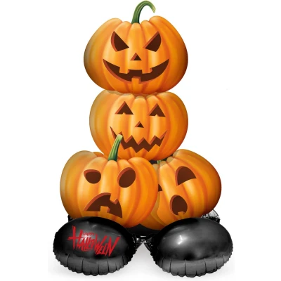 Afbeelding van Folat Staande Folieballon Halloween Pompoen Decoratie Versiering Ballonnen