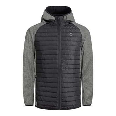 Afbeelding van JACK &amp; JONES Lichte gewatteerde jas voor heren, Zwart / W. Grijs Melange