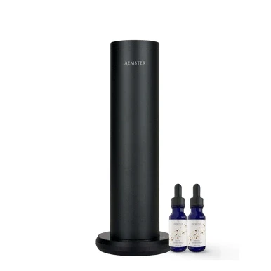 Afbeelding van Aemster Haevn Black Aroma Diffuser + 2x15 ml (Ubud oud &amp; Sedona spice)