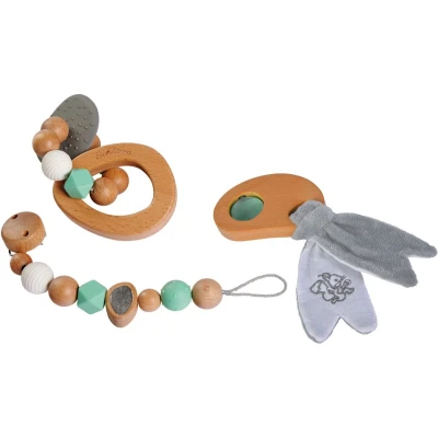 Afbeelding van Eichhorn Baby Pure Houten Cadeauset, 3dlg.