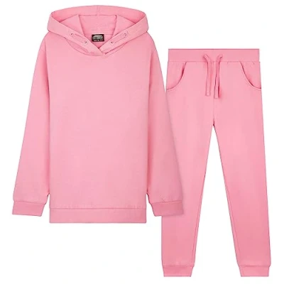 Afbeelding van CityComfort Set voor meisjes joggen kinderen, meisjes, hoodie en sportlegging, Roze
