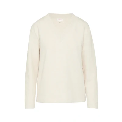 Afbeelding van s.Oliver Weiches MIT Vausschnitt Sweater, Dames, Maat: 32, Beige