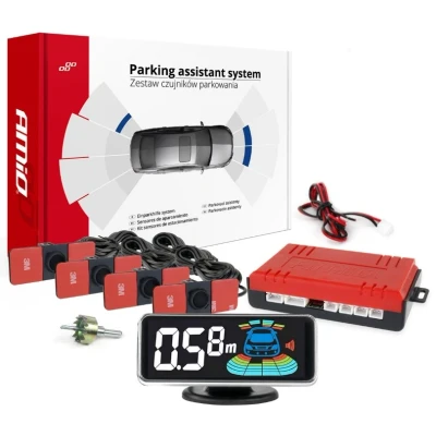 Afbeelding van AMiO LED GRAF 3D 03190 Parkeerassistent Met boor sensor, montagehandleiding 4