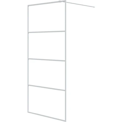 Afbeelding van Inloopdouchewand 90x195 cm transparant ESG glas wit
