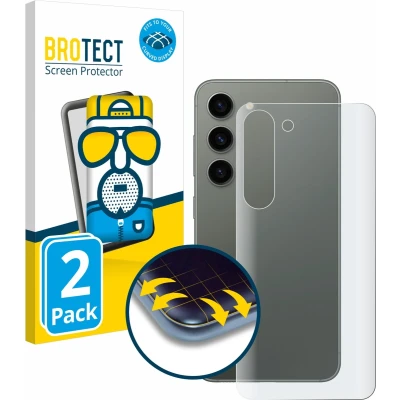 Afbeelding van BROTECT Screenprotector voor Samsung Galaxy S23 (Achterkant) Folie Beschermfolie matte volledig dekking (2 Stuks)