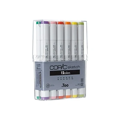 Image de COPIC Marqueur pour esquisses sketch, set de 12 EX 6