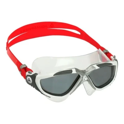 Afbeelding van Aquasphere Vista Zwembril Volwassenen Dark Lens Wit/Rood