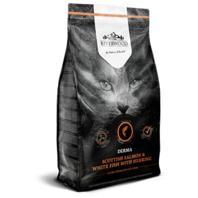 Afbeelding van Riverwood Cat Derma Zalm&amp;Witvis Kattenvoer 2 kg