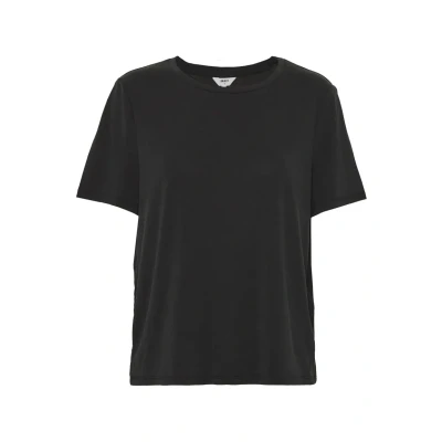 Afbeelding van Object Objannie S/s T Shirt Noos Tops &amp; shirts Dames Zwart Maat S