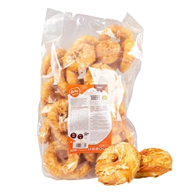 Afbeelding van Meat! kip &amp; runderhuid bagels small 2500g ± 45st