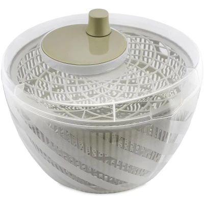 Afbeelding van BranQ GreenSpin Saladspinner Slacentrifuge Capaciteit 6L Olijfgroen