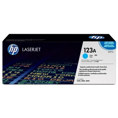 Image de HP 123A Cyan original LaserJet cartouche de toner (Q3971A) pour Color 2550L 2550Ln 2550n 2820 2830 2840