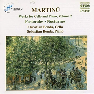 Afbeelding van Sebastian Benda, Christian Benda Martinu: Works For Cello And Piano, Volume 2 Pastorales/ Nocturnes (CD)