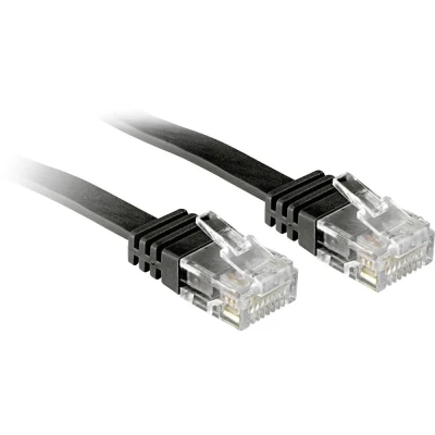 Afbeelding van LINDY 47520 RJ45 Netwerkkabel, patchkabel CAT 6 U/UTP 0.30 m Zwart Snagless 1 stuk(s)