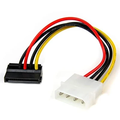 Image de StarTech.com 6in 4 Pin Molex to Left Angle SATA Power Cable Adapter adaptateur secteur 15 cm