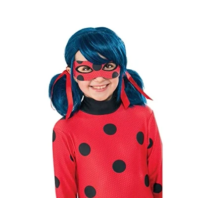 Afbeelding van Rubie&#039;s Miraculous Lady Bug pruik voor kinderen, verkleedaccessoire