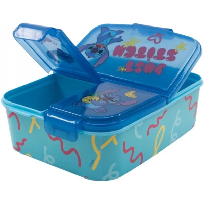 Afbeelding van Lunchtrommel met Compartimenten Stitch Sweet 19,5 x 16,5 6,7 cm