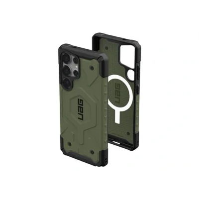 Image de UAG Pathfinder Series Coque de protection pour téléphone portable compatibilité avec MagSafe 50 % matériaux recyclés post consommation vert olive Samsung Galaxy S25 Ultra