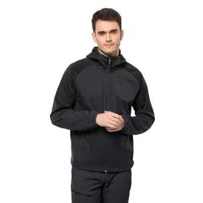 Afbeelding van Jack Wolfskin Feldberg Hoody M Softshelljas, Heren, Maat: XL, Phantom