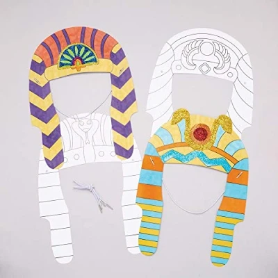 Afbeelding van Baker Ross Farao 8 stuks kleuraccessoires voor kinderen, AW704, wit