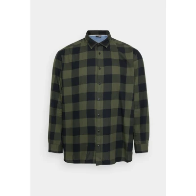 Afbeelding van Jack &amp; Jones Jjegingham Twill NOOS Overhemd, Heren, Maat: 4XL, Dusty olive
