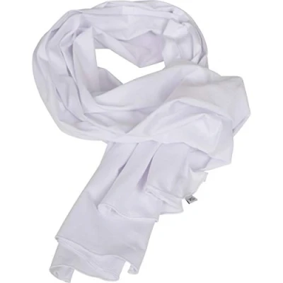 Afbeelding van Build your Brand Jersey Scarf BY063 White