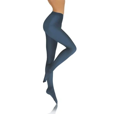 Afbeelding van sesto senso Collants colorés pour femme 40 deniers opaques en microfibre, Jean bleu, XS S
