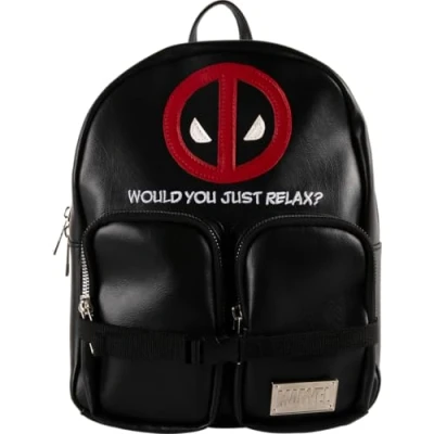 Afbeelding van Deadpool kleine rugzak 27cm x 21cm dubbele ritssluiting 3 vakken