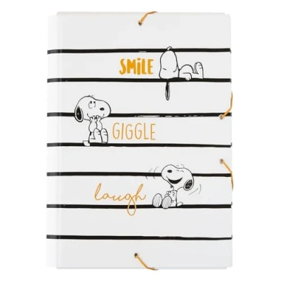 Afbeelding van Grupo Erik Snoopy A4 kartonnen map met harde flappen tas 24 x 34 cm schoolbenodigdheden, kantoorbenodigdheden