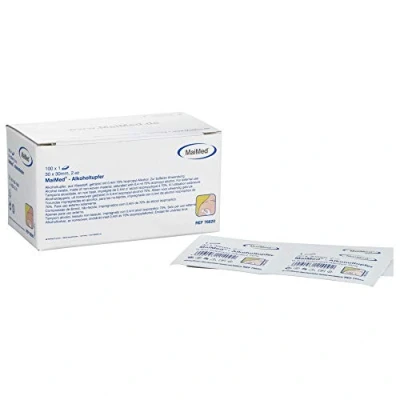 Afbeelding van Maimed desinfecterende alcoholdoekjes 30x30mm 100 stuks