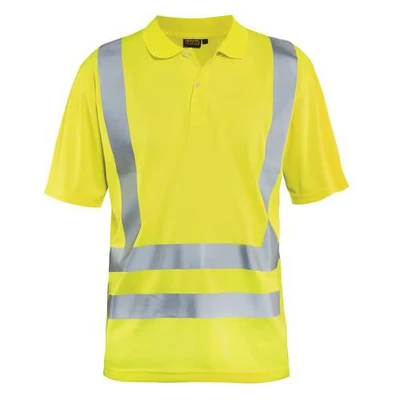 Image de Polo anti UV haute visibilité jaune fluorescent
