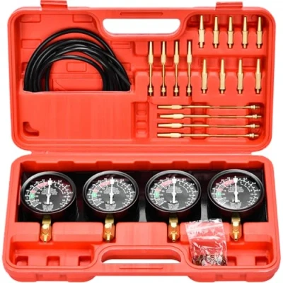Afbeelding van Rlongtou motorfiets carburateur timing tester met 4 gesynchroniseerde horloges voor auto cilinder