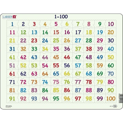 Afbeelding van Larsen Legpuzzel Maxi Leren Tellen 100 Stukjes