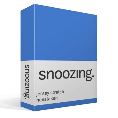 Afbeelding van Snoozing Jersey Stretch Hoeslaken Tweepersoons 140/150x200/220 cm Meermin