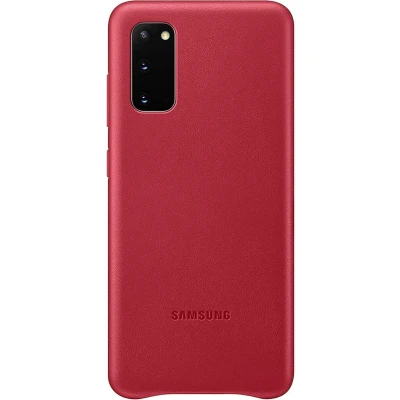 Afbeelding van Galaxy S20 (5G) Leren Hoesje EF VG980 Rood Samsung Smartphone Hoesjes Geen Verzendkosten &amp; Morgen In Huis