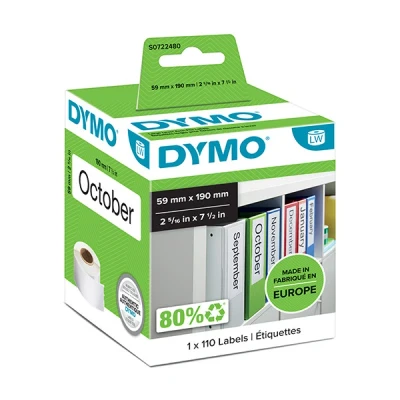 Image de DYMO LabelWriter LAF Labels Large étiquettes pour classeurs à levier 110 étiquette(s)