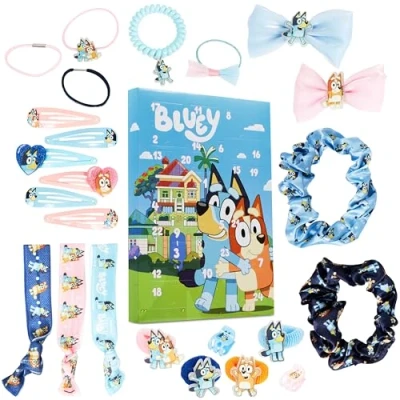 Afbeelding van Bluey Adventskalender haaraccessoires