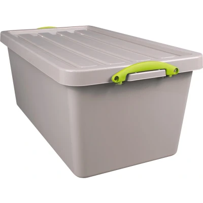 Afbeelding van Really Useful Box Recycled opbergdoos 82 l, nestbaar, grijs
