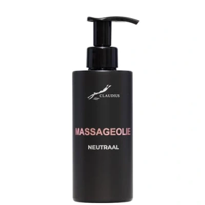 Afbeelding van Massageolie Neutraal 300 ml met pomp zwarte fles 100% natuurlijk biologisch en koud geperst