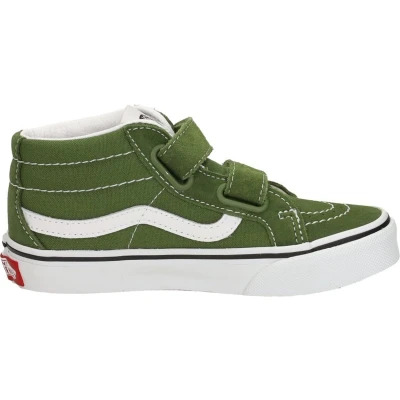 Afbeelding van Vans SK8MID Reissue Unisex Sneakers hoog voor kinderen, Maat: 27, Pesto Leer en textiel