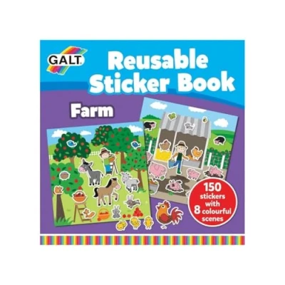 Image de ferme de livres d&#039;autocollants réutilisables 158 pièces 21 cm